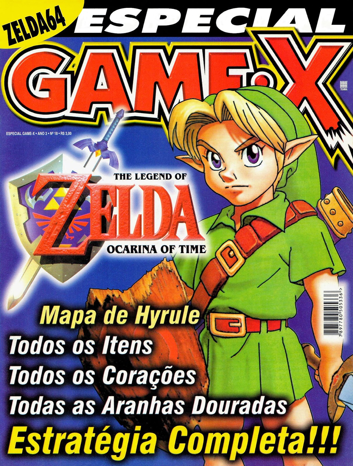 Revista Gamers Book Zelda Ocarina Of Time Detonado Raro